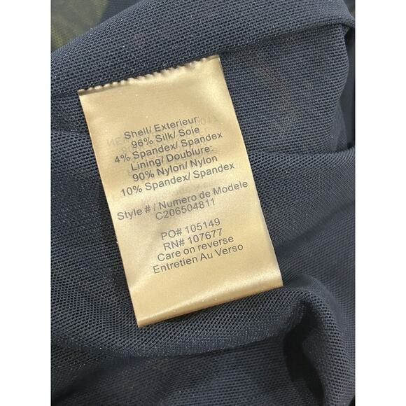 Alice + Olivia Valerie Silk Shift Dress Size 4 Multicolor Tie Dye Back Zip - Picture 8 of 9